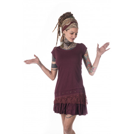 moskitoo-india-kult-dress-steampunk-maroon-cotton