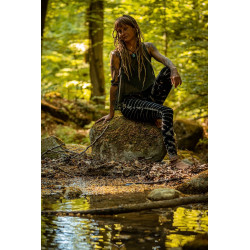 Hypnosis-Leggings -Firecracker-tie-dye-leggings-batik-schwarz