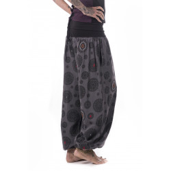 mandala-yoga-hose-siebdruck-breitem-bund-grau-moskitoo-india-kult