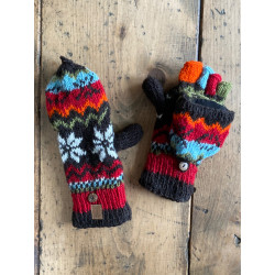 wool-gloves-knitted--sheepwool-azure-red-black-turquoise-unisex-gloves-no-finger-cap-moskitoo-india-kult