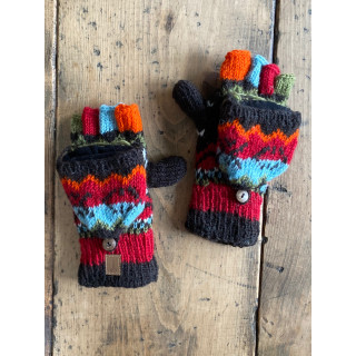 wool-gloves-knitted--sheepwool-azure-red-black-turquoise-unisex-gloves-no-finger-cap-moskitoo-india-kult