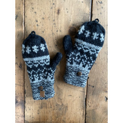 wool-gloves-knitted--sheepwool-stripe-blue-grey-unisex-gloves-no-finger-cap-moskitoo-india-kult