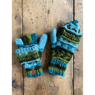 wool-gloves-knitted--sheepwool-turquoise-green-unisex-gloves-no-finger-cap-moskitoo-india-kult