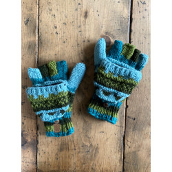 wool-gloves-knitted--sheepwool-turquoise-green-unisex-gloves-no-finger-cap-moskitoo-india-kult