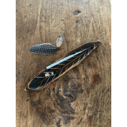 Räucherstäbchen Halter - Holz Blatt