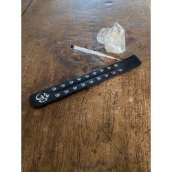 räucherstäbchen-halter-aumm-om-symbol-holz-schwarz-silber-indien-mango-holz-räuchern-moskitoo-india-kult