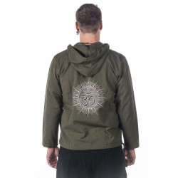 retreat-kapuzen-hemd-grün-baumwolle-goa-pulli-om-shirt-moskitoo-india-kult