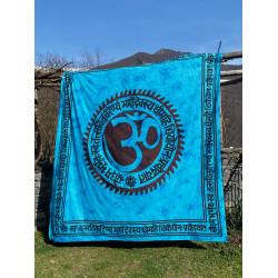 Aum-om-mantra-symbol-turquoise-cloth-bedspread-wall-hanging-moskitoo-india-kult-rorschach-indischer-shop