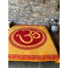 Aum-om-symbol-orange-red-cloth-bedspread-wall-hanging-moskitoo-india-kult-rorschach-indian-shop