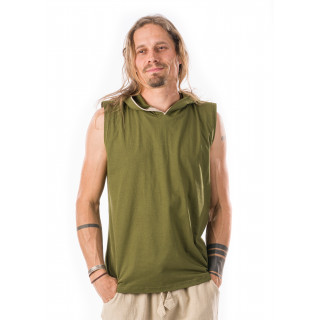 muscle-shirt-green-cotton-sleeveless-hood-moskitoo-india-kult-switzerland