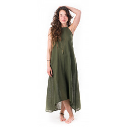 long-cotton-dress-hippie-linen-jute-uni-dunkel-gruen-indian-strapless-bohemian-dress-moskitoo-india-kult