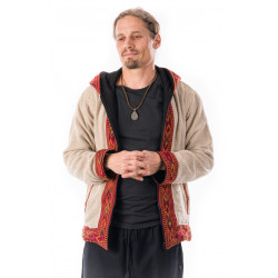 gefütterte-ethno-jacke-unisex-cream-elfenbein-baumwolle-woll-mix-tribal-kullu-lapaz-moskitoo-india-kult-rorschach-schweiz
