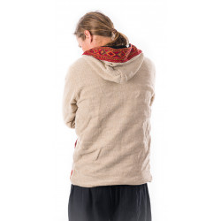 gefütterte-ethno-jacke-unisex-cream-elfenbein-baumwolle-woll-mix-tribal-kullu-lapaz-moskitoo-india-kult-rorschach-schweiz