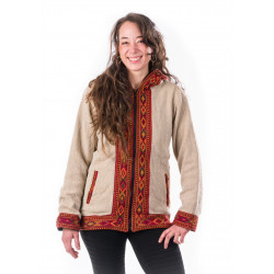 gefütterte-ethno-jacke-unisex-cream-elfenbein-baumwolle-woll-mix-tribal-kullu-lapaz-moskitoo-india-kult-rorschach-schweiz