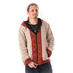 gefütterte-ethno-jacke-unisex-cream-elfenbein-baumwolle-woll-mix-tribal-kullu-lapaz-moskitoo-india-kult-rorschach-schweiz