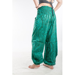 gemusterte-sommer-hose-aquamarine-weiss-baumwolle-nachhlatig-fair-trade-moskitoo-india-kult
