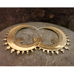 Buy earrings | Bohemian Brass & Silver Earrings |Swiss Shop | Moskitoo