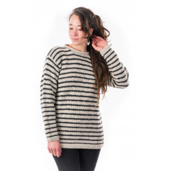 wool-sweater-knit-natural-white-black-striped-unisex-virgin wool-moskitoo-india-kult-rorschach