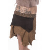 Kalwar Tribe Leather Miniskirt