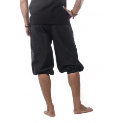 Moskitoo-lebensblume-dreiviertel-shorts-schwarz