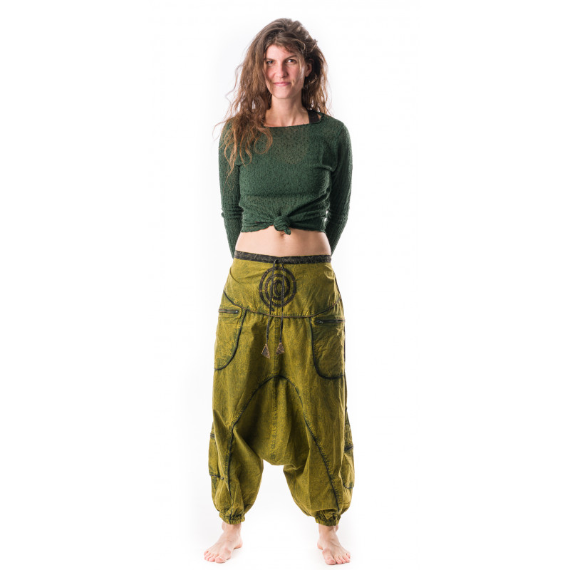 Handmade Women Flowy Harem Pants - Jumpsuit Smocked Waist (Svadistana) –  SASCHA WEAR