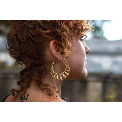 Buy earrings | Bohemian Brass & Silver Earrings |Swiss Shop | Moskitoo