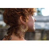 Buy earrings | Bohemian Brass & Silver Earrings |Swiss Shop | Moskitoo